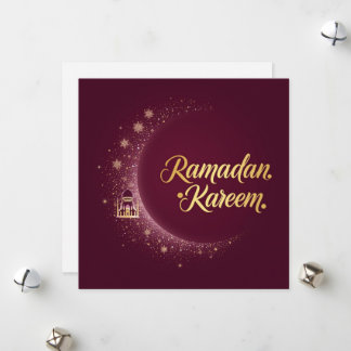 Ramadan Kareem holiday Personalized Modern Card Feestdagenkaart