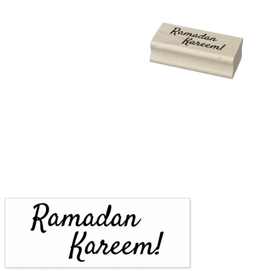 Ramadan Kareem Houten Rubber Stamp Rubberstempel (Gestempeld)