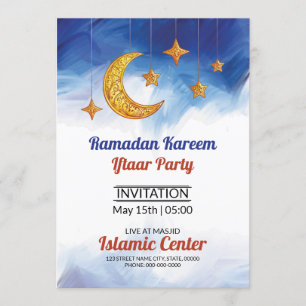 Ramadan Kareem Iftaar Party Flyer Kaart