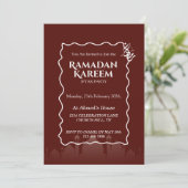 Ramadan Kareem Iftar Invitation Personalized (Debout devant)