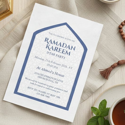 Ramadan Kareem Iftar Invitation Personalized