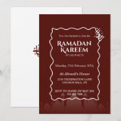 Ramadan Kareem Iftar Invitation Personalized Kaart (Voorkant / Achterkant)