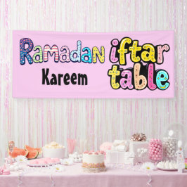 Ramadan Kareem - iftar tafel Spandoek