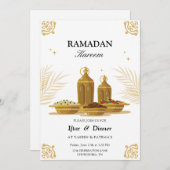 Ramadan Kareem Iftar-uitnodiging Kaart (Voorkant / Achterkant)