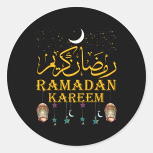 Ramadan Kareem Islamitisch vasten voor Ronde Sticker
