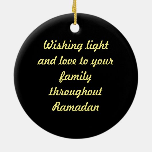 Ramadan Kareem Keramisch Ornament (Achterkant)