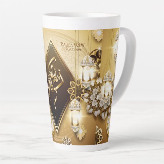 Ramadan Kareem Latte Mug (Angle droit)