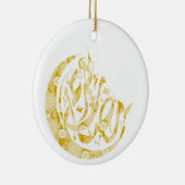 Ramadan Kareem met ornament van bloemsmeltwater (Rechts)