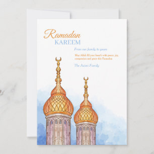 Ramadan Kareem Moskee Vakantie Kaart