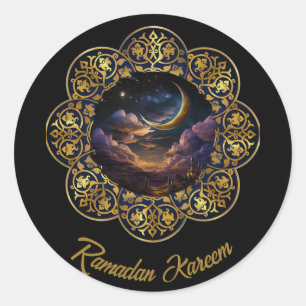 RAMADAN KAREEM MUBARAK 2024 EID MUBARAK RONDE STICKER