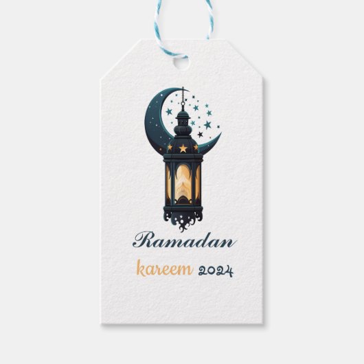 Ramadan Kareem Mubarak Lantaarn ramadan 2024 Cadeaulabel (Voorkant)