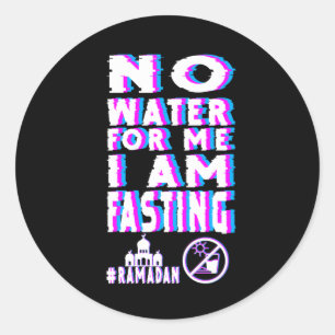 Ramadan Kareem Mubarak zonder water Ronde Sticker