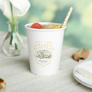  Ramadan Kareem Paper Cup Papieren Bekers