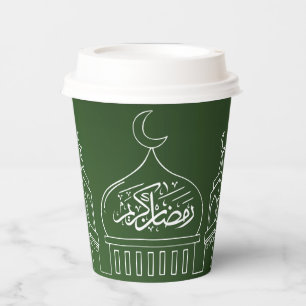 Ramadan Kareem Papieren Bekers