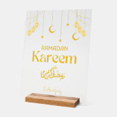 Ramadan Kareem Personalized Acrylic Sign Minimal Acryl Bord (Hoek)