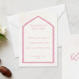 Ramadan Kareem Persoonlijke Wenskaart Notitiekaartje