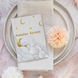 Ramadan Kareem Ramadan Mubarak  ansichtkaart Briefkaart