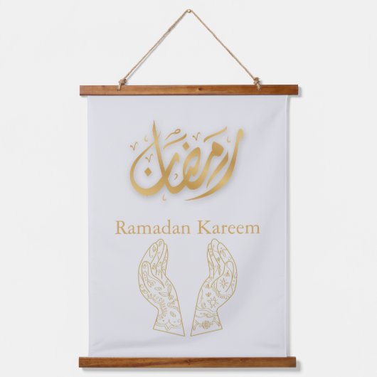Ramadan Kareem Ramadan Mubarak Hangend Wandkleed (Voorkant)
