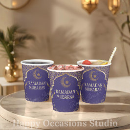 Ramadan Kareem Ramadan Mubarak Paper Cups Papieren Bekers