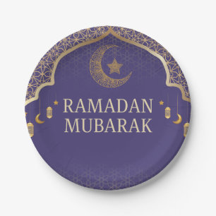 Ramadan Kareem Ramadan Mubarak papieren borden Bordje