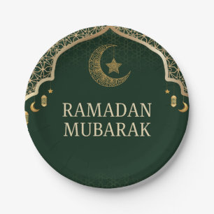 Ramadan Kareem Ramadan Mubarak papieren borden Bordje