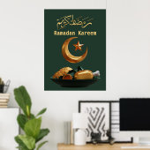 Ramadan Kareem Ramadan Mubarak Poster (Thuiskantoor)