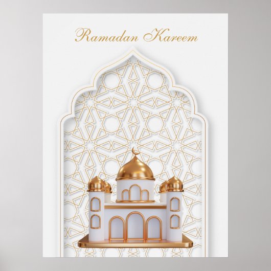 Ramadan Kareem Ramadan Mubarak Poster (Voorkant)