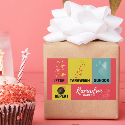 Ramadan Kareem Rechthoekige Sticker (Feest)