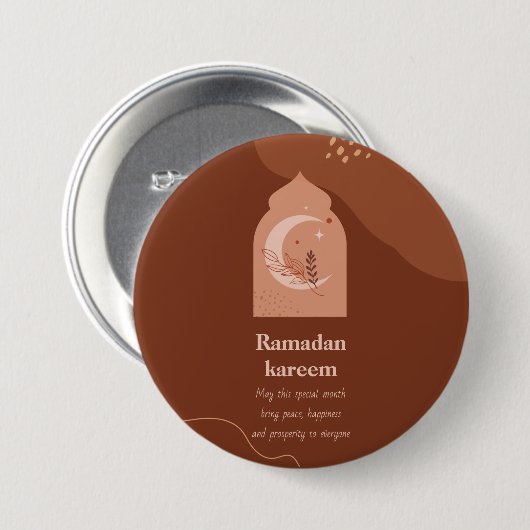 Ramadan Kareem Ronde Button 7,6 Cm (Voorkant /achterkant)