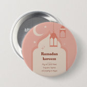 Ramadan Kareem Ronde Button 7,6 Cm (Voorkant /achterkant)