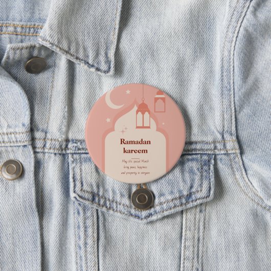 Ramadan Kareem Ronde Button 7,6 Cm (In situ)