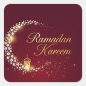 Ramadan Kareem Round Sticker Gift (Devant)
