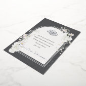 Ramadan Kareem Silver Foil Islamic Invitation Card (Rotation)