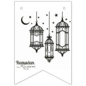 Ramadan Kareem Swallowtail Party Bunting Banner (Eerste vlag)