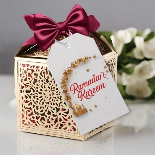 Ramadan Kareem theme gift Sticker for celebration Cadeaulabel