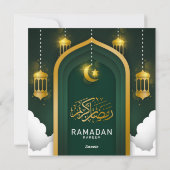 Ramadan Kareem wenskaart / postkaart #5 Feestdagenkaart (Achterkant)