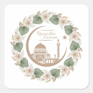 Ramadan karem vierkante sticker