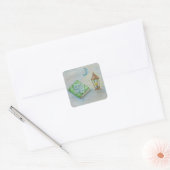 ramadan karim vierkante sticker (Envelop)