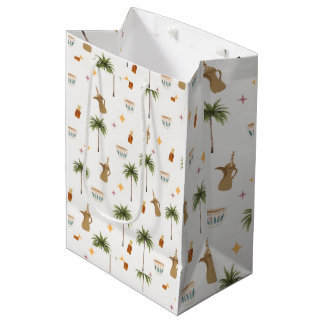 Ramadan Koffie & Dadels Naadloos Patroon Medium Cadeauzakje
