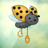 Ramadan Ladybug Lantern Raamsticker (Vel 3)