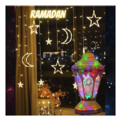 Ramadan-lantaarn. Foto Afdruk (Voorkant)