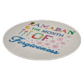 Ramadan maand van vergeving snijplank (Hoek)