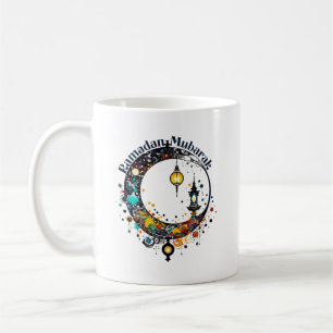 Ramadan Moon in Pollock-stijl Koffiemok