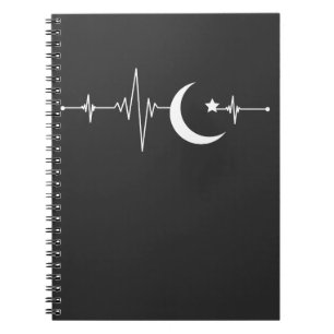 Ramadan Moon Islam Heartbeat Moslimmoslim Notitieboek
