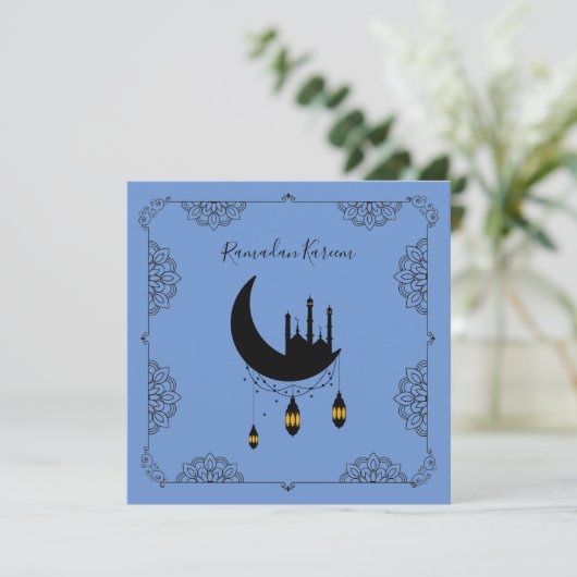 Ramadan Mosque Moon Lantern (Staand voorkant)