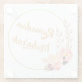 Ramadan Mubarak 5 Glazen Onderzetter (Achterkant)