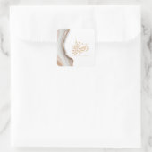 Ramadan mubarak arabische kalligrafie vierkante sticker (Tas)