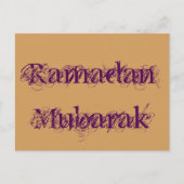 Ramadan Mubarak Briefkaart (Voorkant)