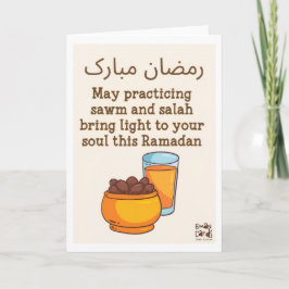 Ramadan Mubarak - Dates Kaart