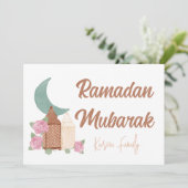 Ramadan Mubarak Decoration Custom Home decor name Kaart (Staand voorkant)